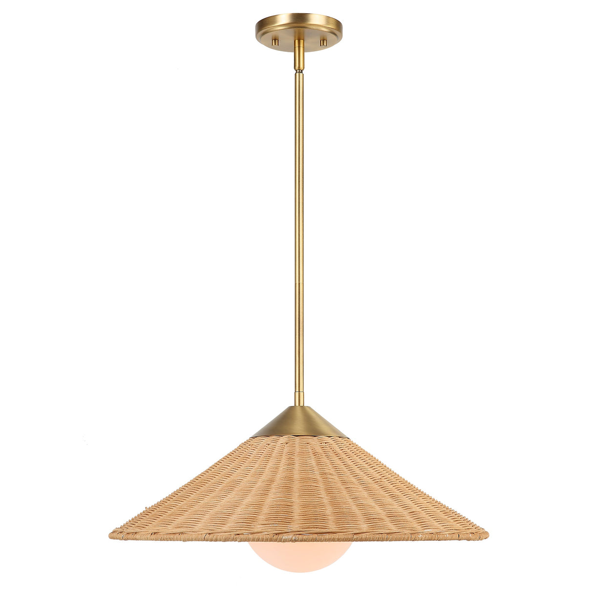 Uttermost Phuvinh 1 Light Rattan Shade Pendant - Home Elegance USA