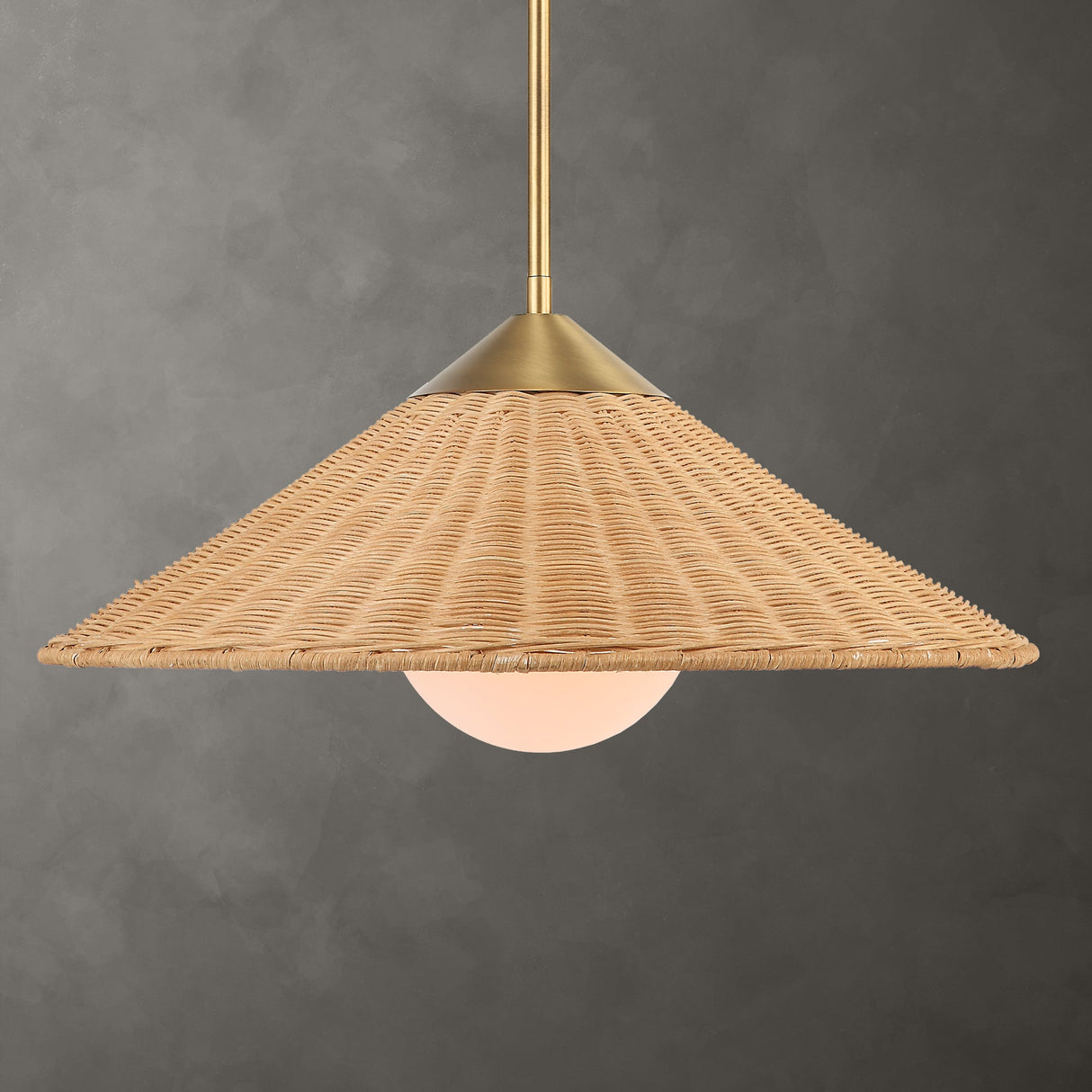 Uttermost Phuvinh 1 Light Rattan Shade Pendant - Home Elegance USA
