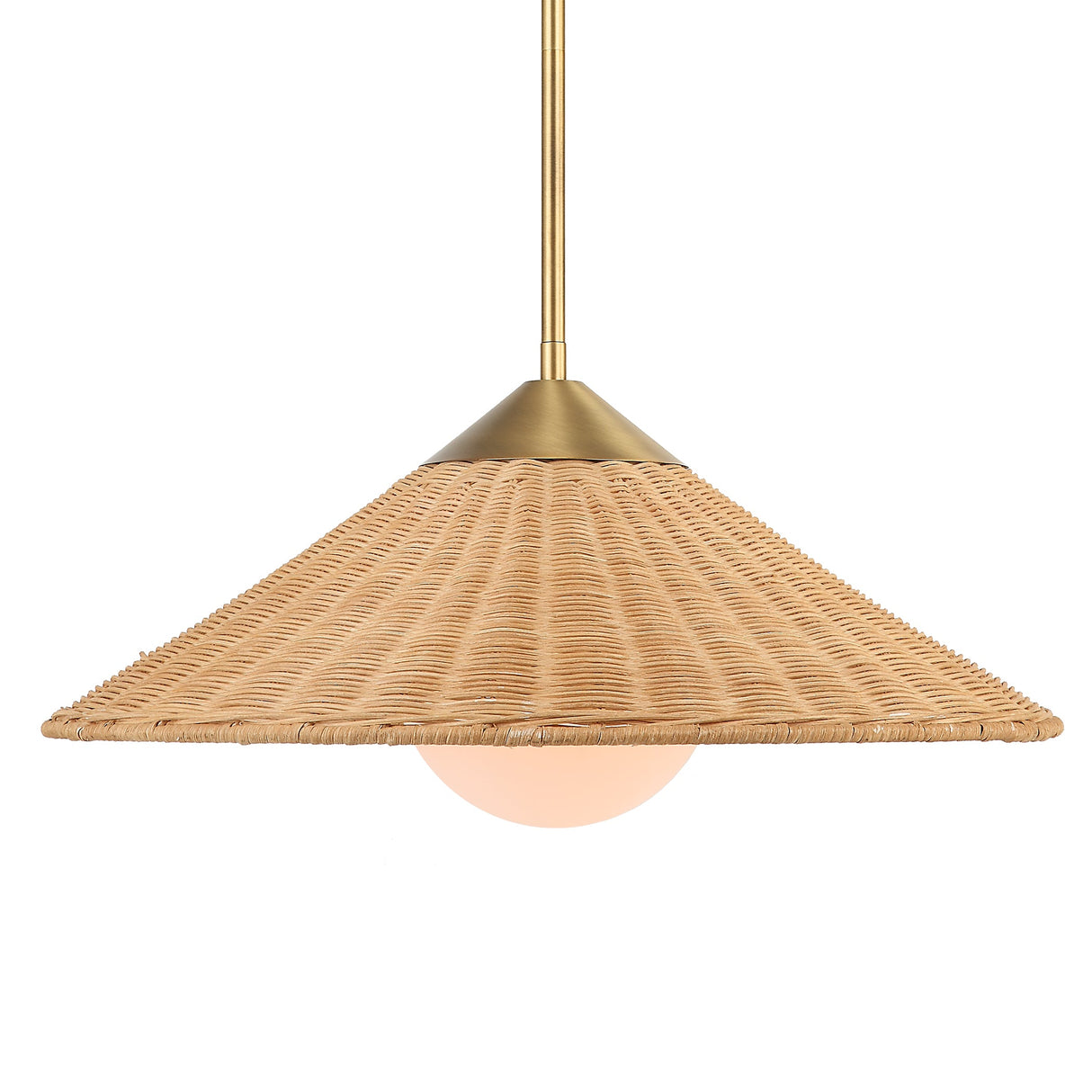 Uttermost Phuvinh 1 Light Rattan Shade Pendant - Home Elegance USA
