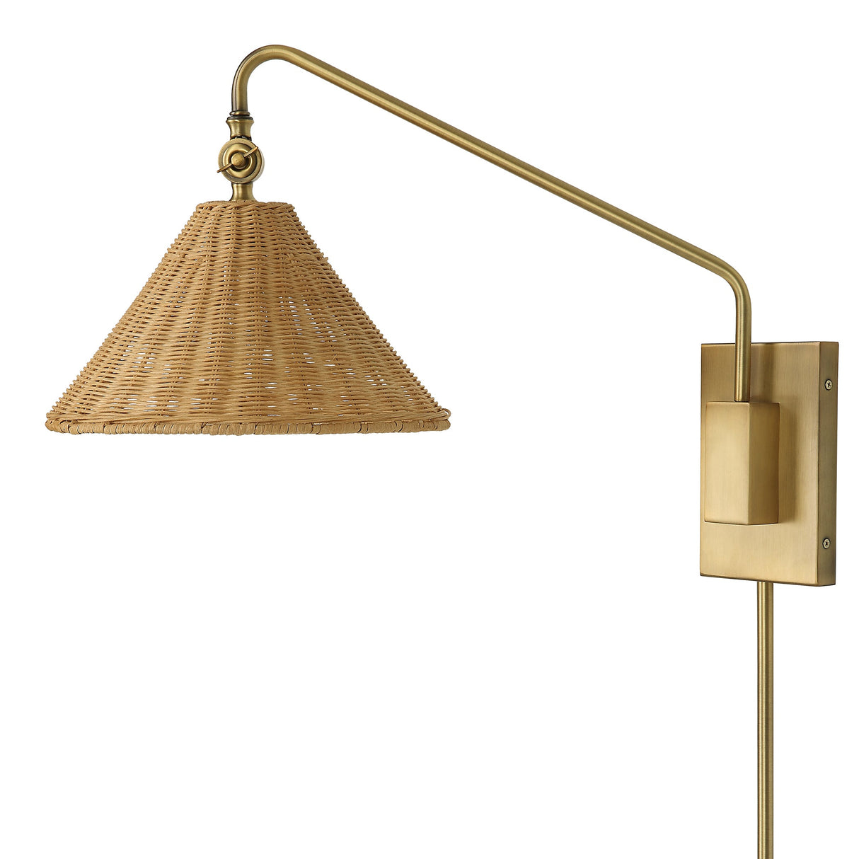 Uttermost Phuvinh 1 Light Rattan Shade Sconce - Home Elegance USA