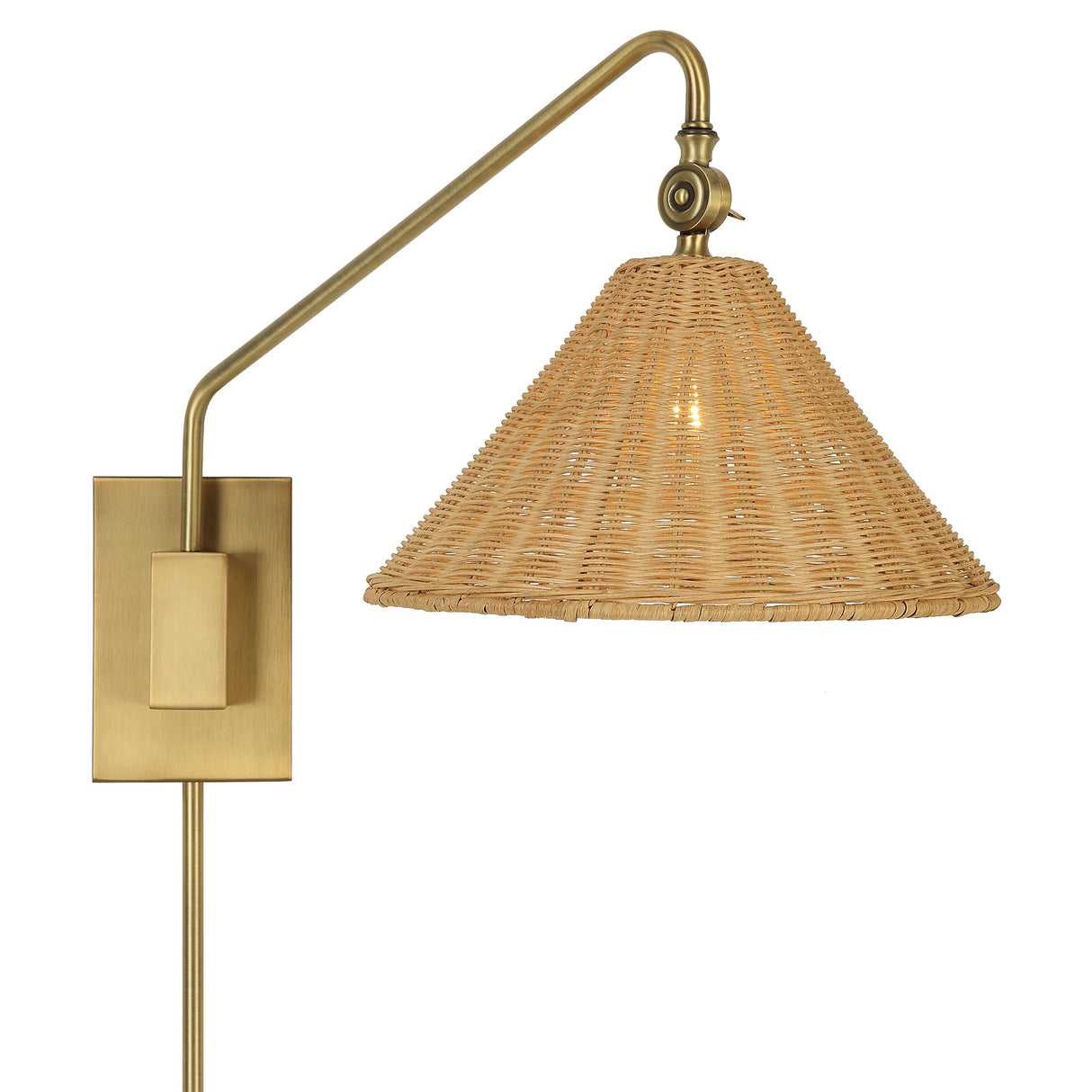 Uttermost Phuvinh 1 Light Rattan Shade Sconce - Home Elegance USA