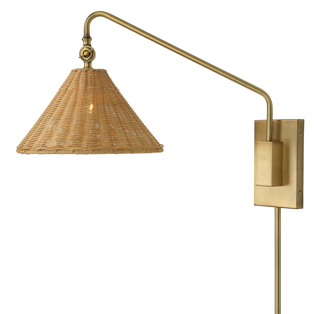Uttermost Phuvinh 1 Light Rattan Shade Sconce - Home Elegance USA
