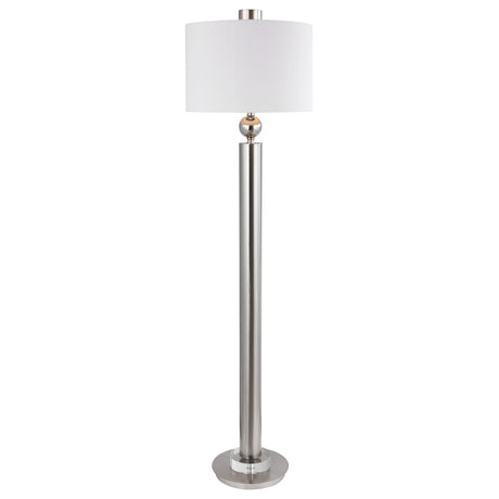 Uttermost Silverton Brushed Nickel Floor Lamp - Home Elegance USA