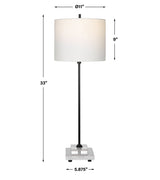 Uttermost Ciara Sleek Buffet Lamp - Home Elegance USA