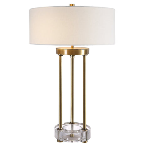 Uttermost Pantheon Brass Rod Table Lamp - Home Elegance USA
