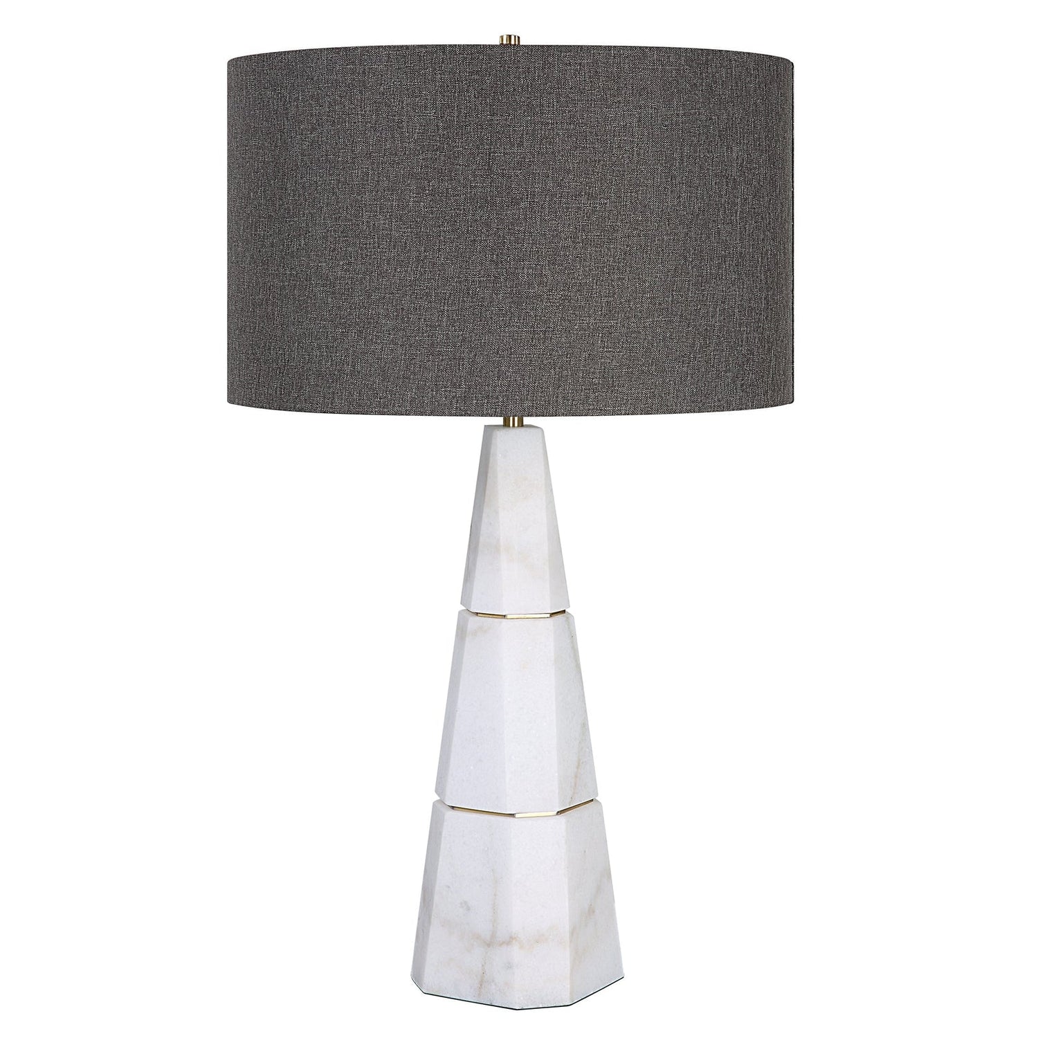 Uttermost Citadel White Marble Table Lamp - Home Elegance USA