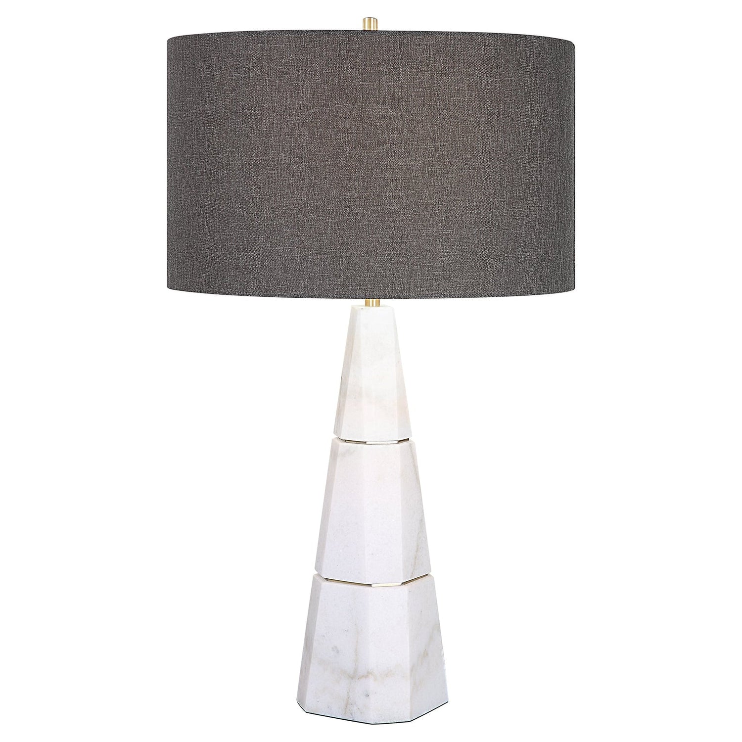 Uttermost Citadel White Marble Table Lamp - Home Elegance USA