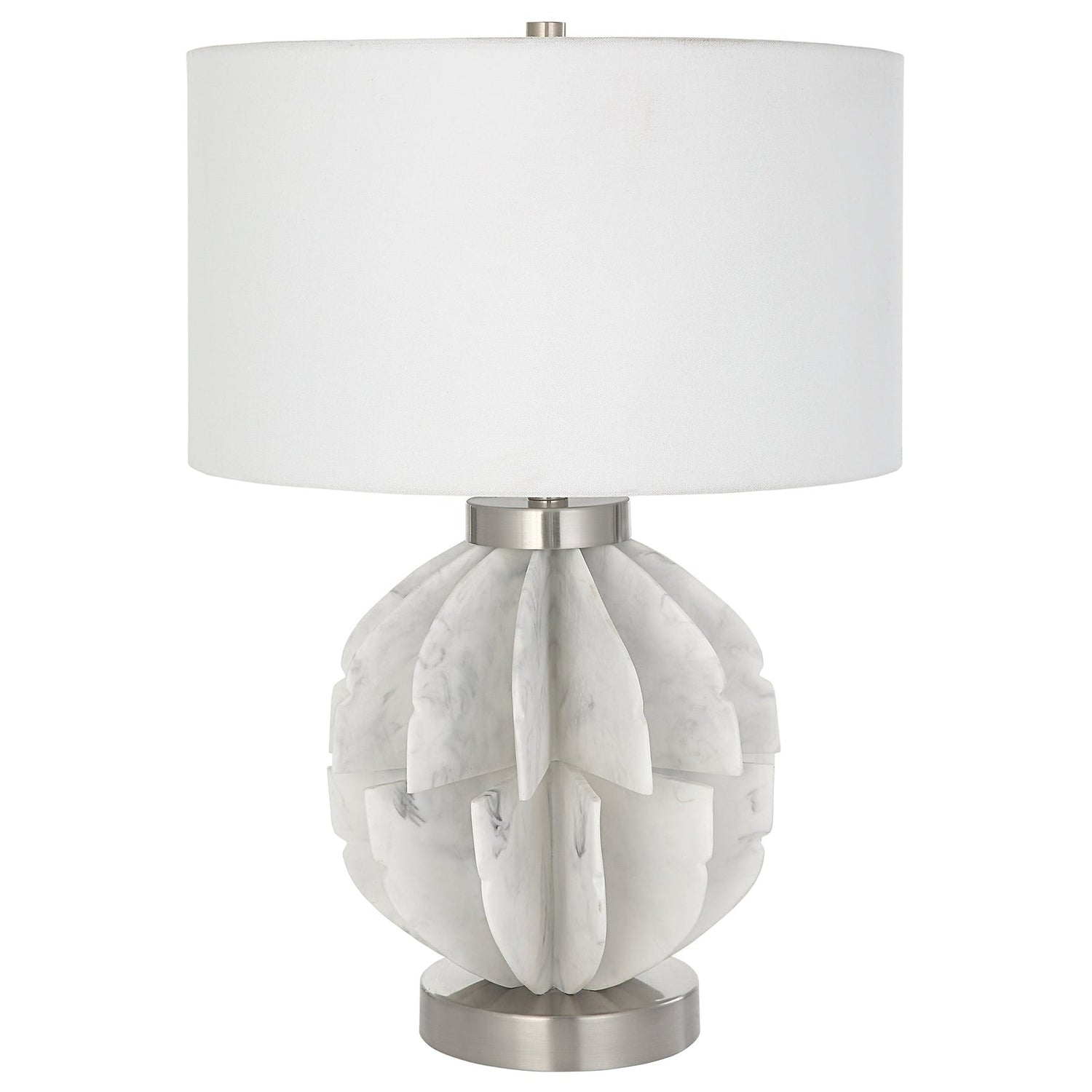 Uttermost Repetition White Marble Table Lamp - Home Elegance USA