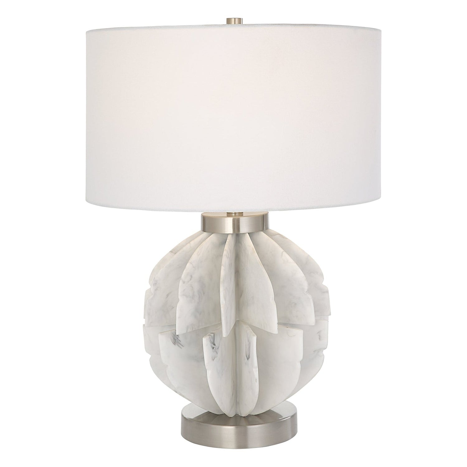 Uttermost Repetition White Marble Table Lamp - Home Elegance USA
