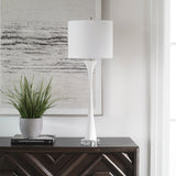 Uttermost Fountain White Marble Buffet Lamp - Home Elegance USA