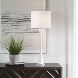 Uttermost Fountain White Marble Buffet Lamp - Home Elegance USA