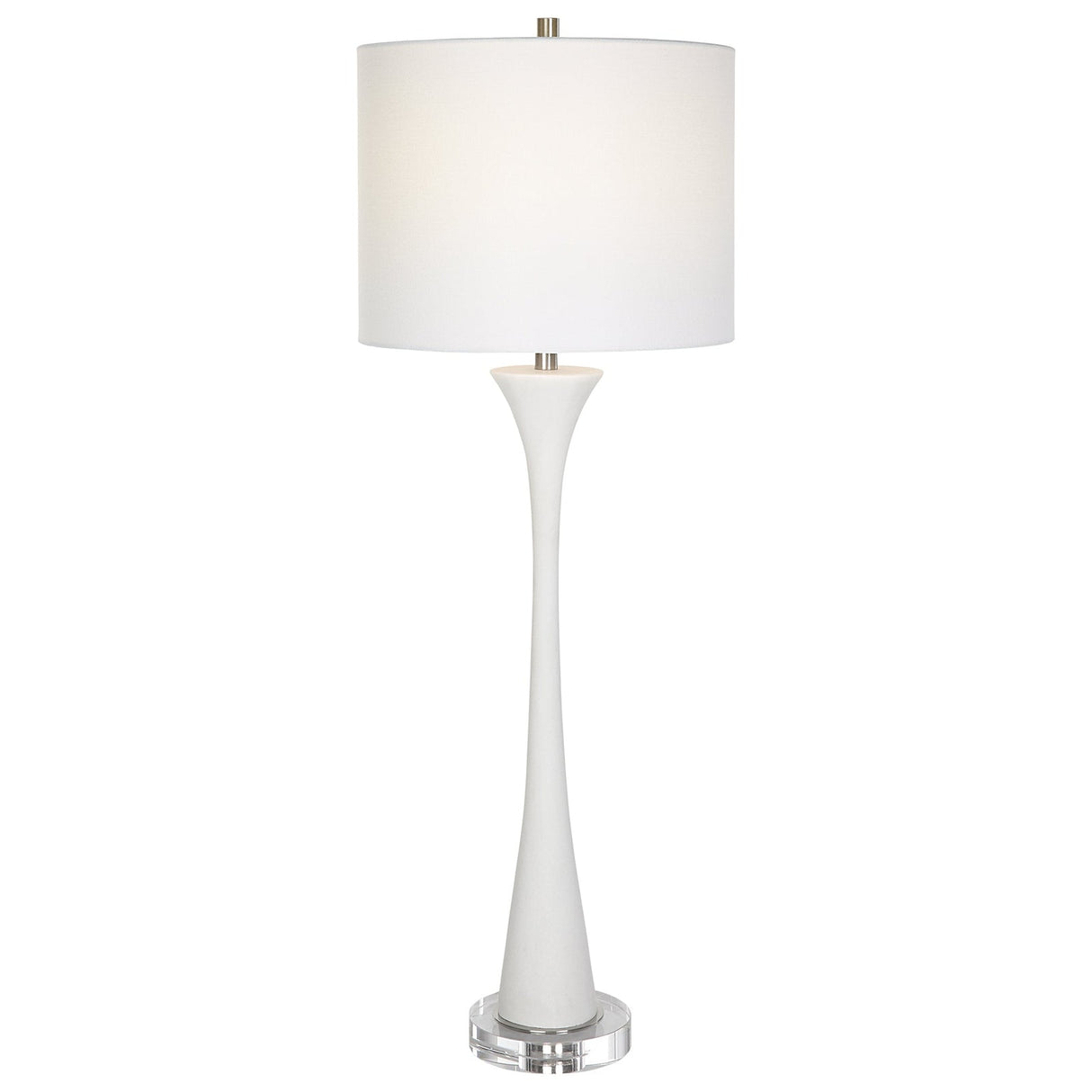 Uttermost Fountain White Marble Buffet Lamp - Home Elegance USA