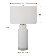 Albany White Farmhouse Table Lamp | Uttermost | Home Elegance USA