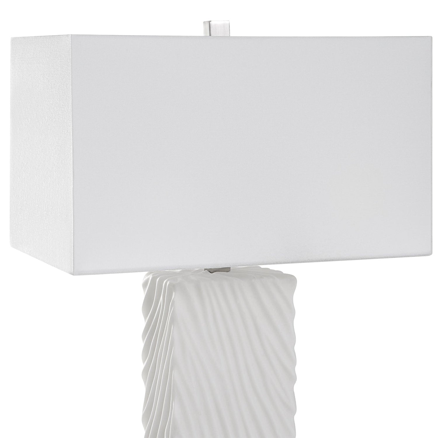 Uttermost Pillar White Marble Table Lamp - Home Elegance USA