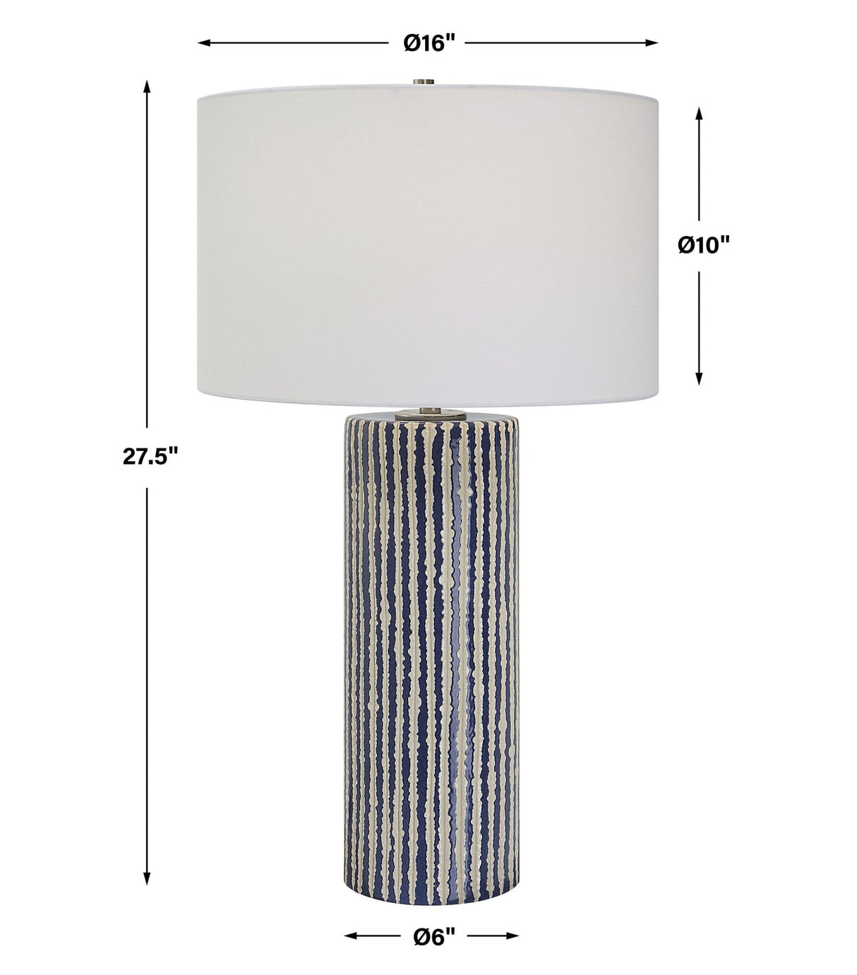 Uttermost Havana Blue Table Lamp - Home Elegance USA
