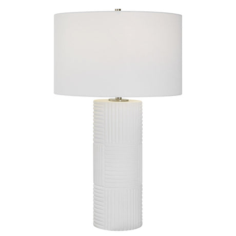 Uttermost Patchwork White Table Lamp - Home Elegance USA