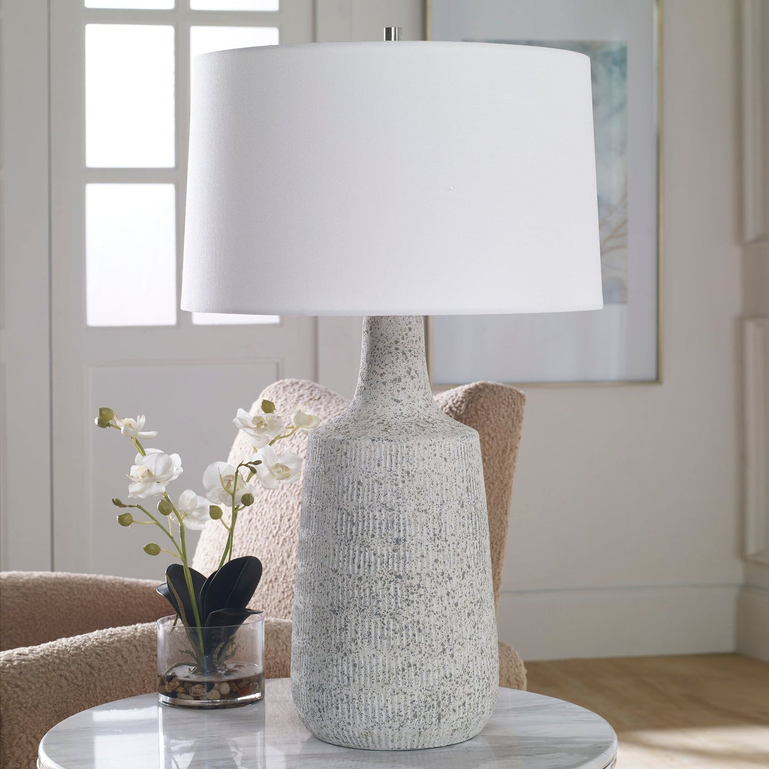 Uttermost Scouts White Table Lamp - Home Elegance USA