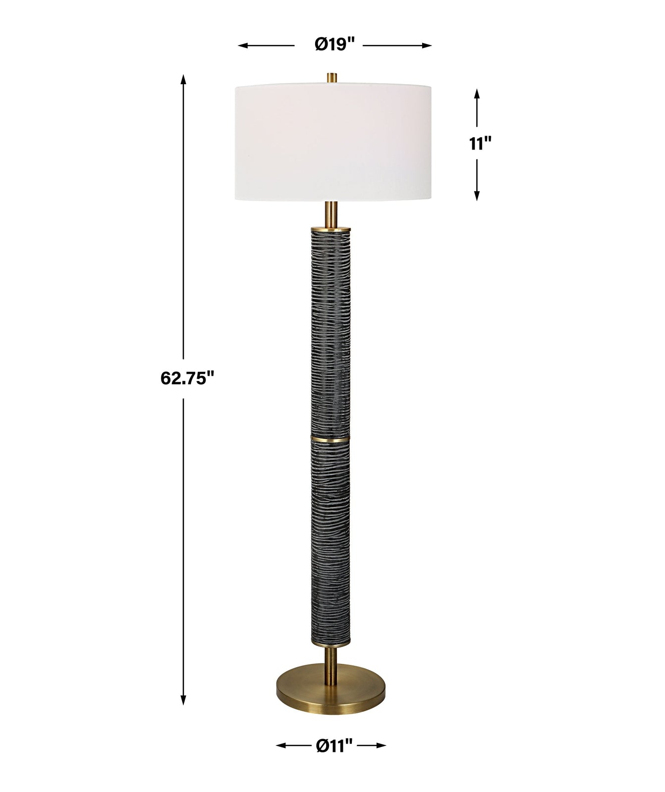 Uttermost Summit Rustic Floor Lamp - Home Elegance USA