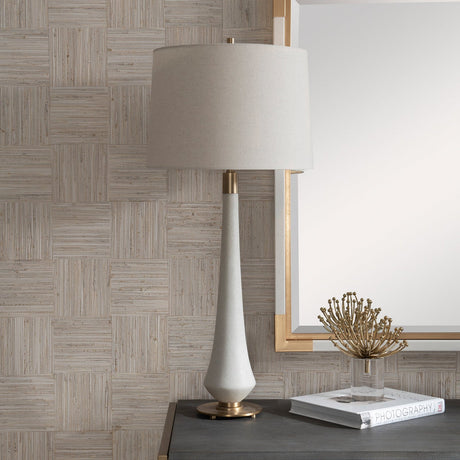 Uttermost Marille Ivory Stone Table Lamp - Home Elegance USA