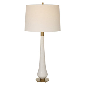 Uttermost Marille Ivory Stone Table Lamp - Home Elegance USA