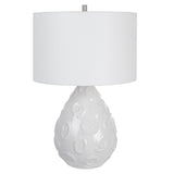 Uttermost Loop White Glaze Table Lamp - Home Elegance USA