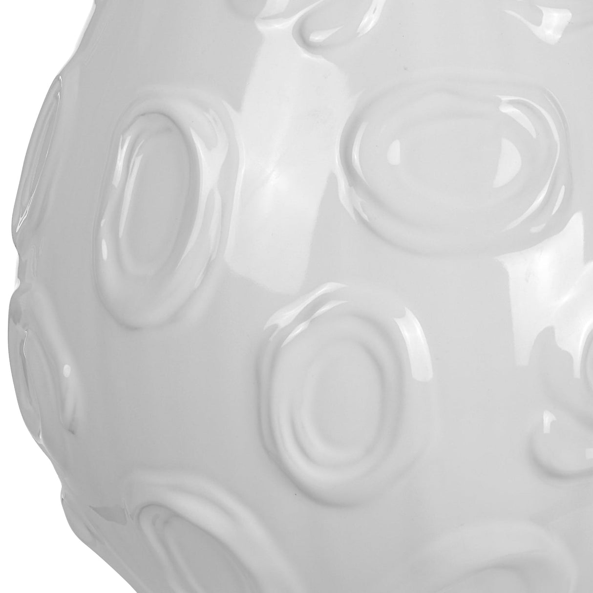 Uttermost Loop White Glaze Table Lamp - Home Elegance USA