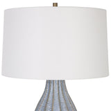 Uttermost Veston Blue Glaze Table Lamp - Home Elegance USA