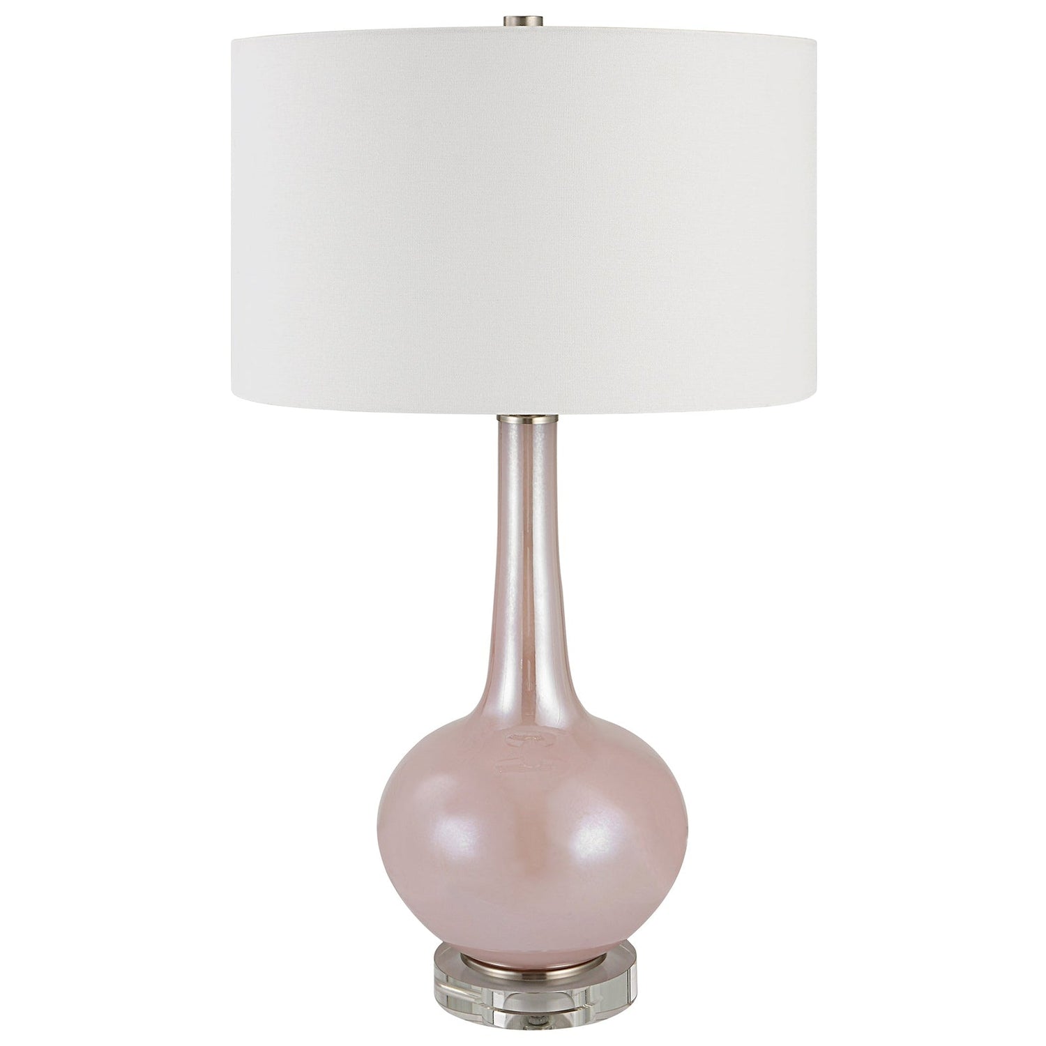 Uttermost Rosa Pink Glass Table Lamp - Home Elegance USA