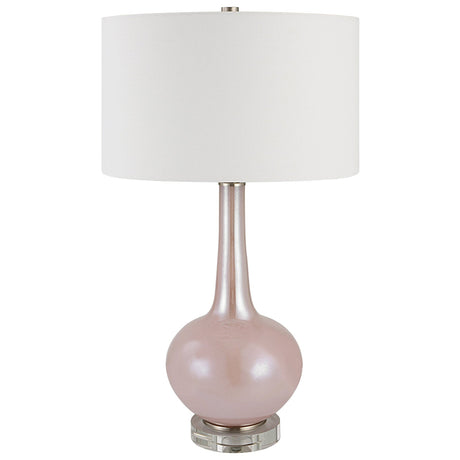 Uttermost Rosa Pink Glass Table Lamp - Home Elegance USA
