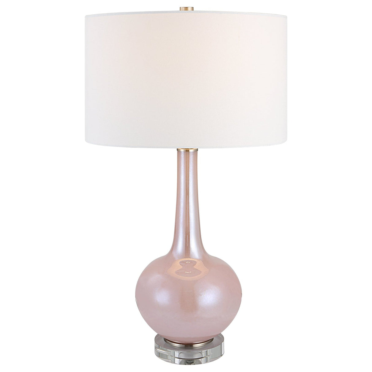 Uttermost Rosa Pink Glass Table Lamp - Home Elegance USA