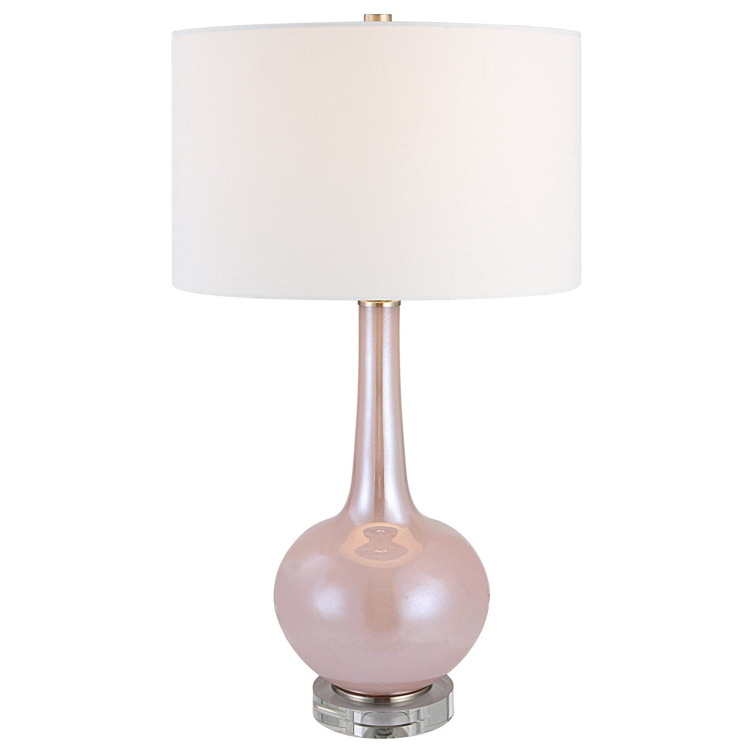 Uttermost Rosa Pink Glass Table Lamp - Home Elegance USA