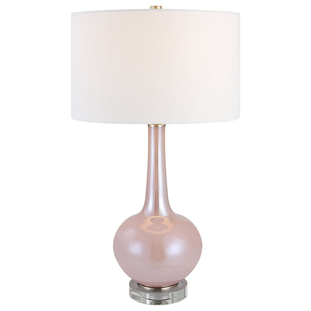 Uttermost Rosa Pink Glass Table Lamp - Home Elegance USA