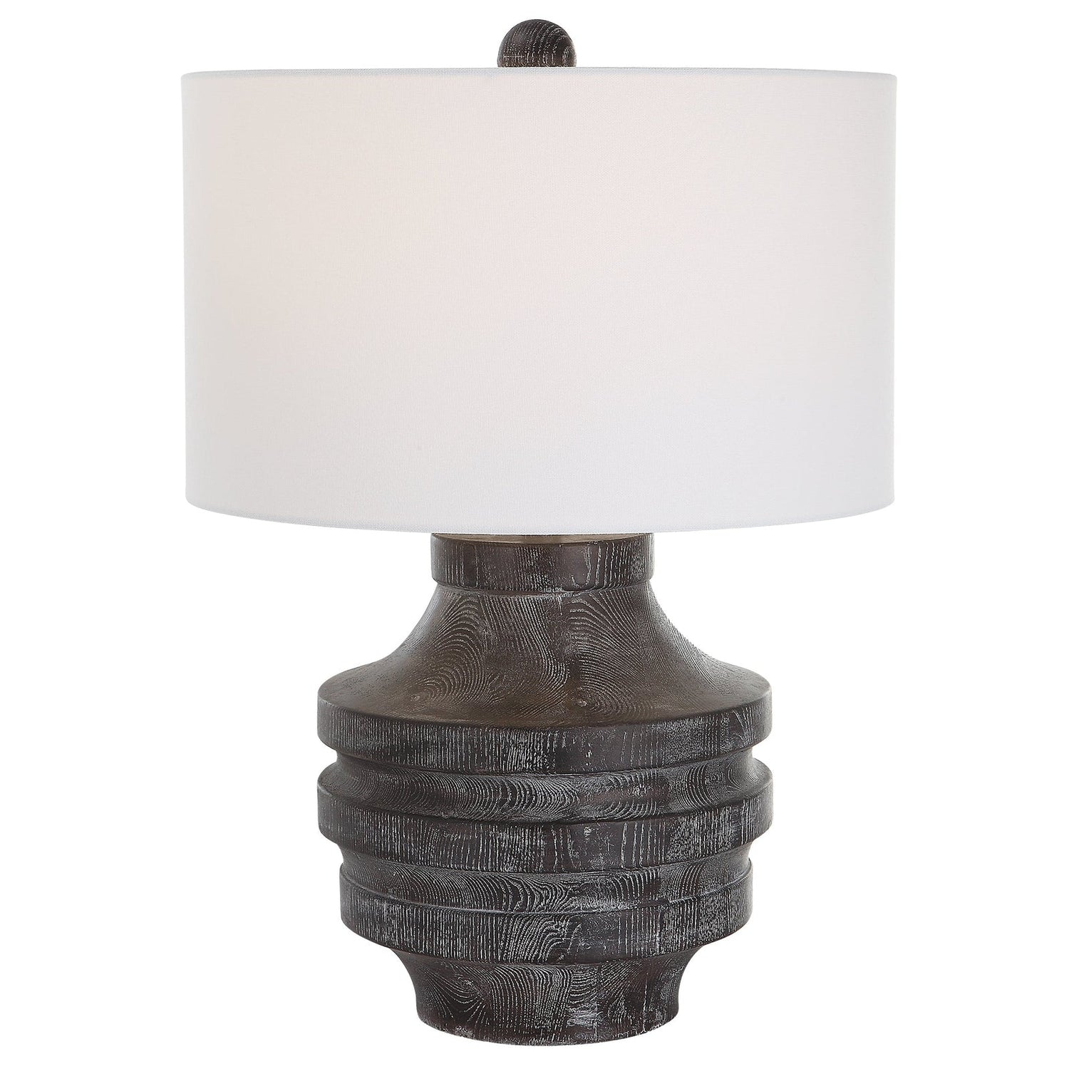 Uttermost Timber Carved Wood Table Lamp - Home Elegance USA