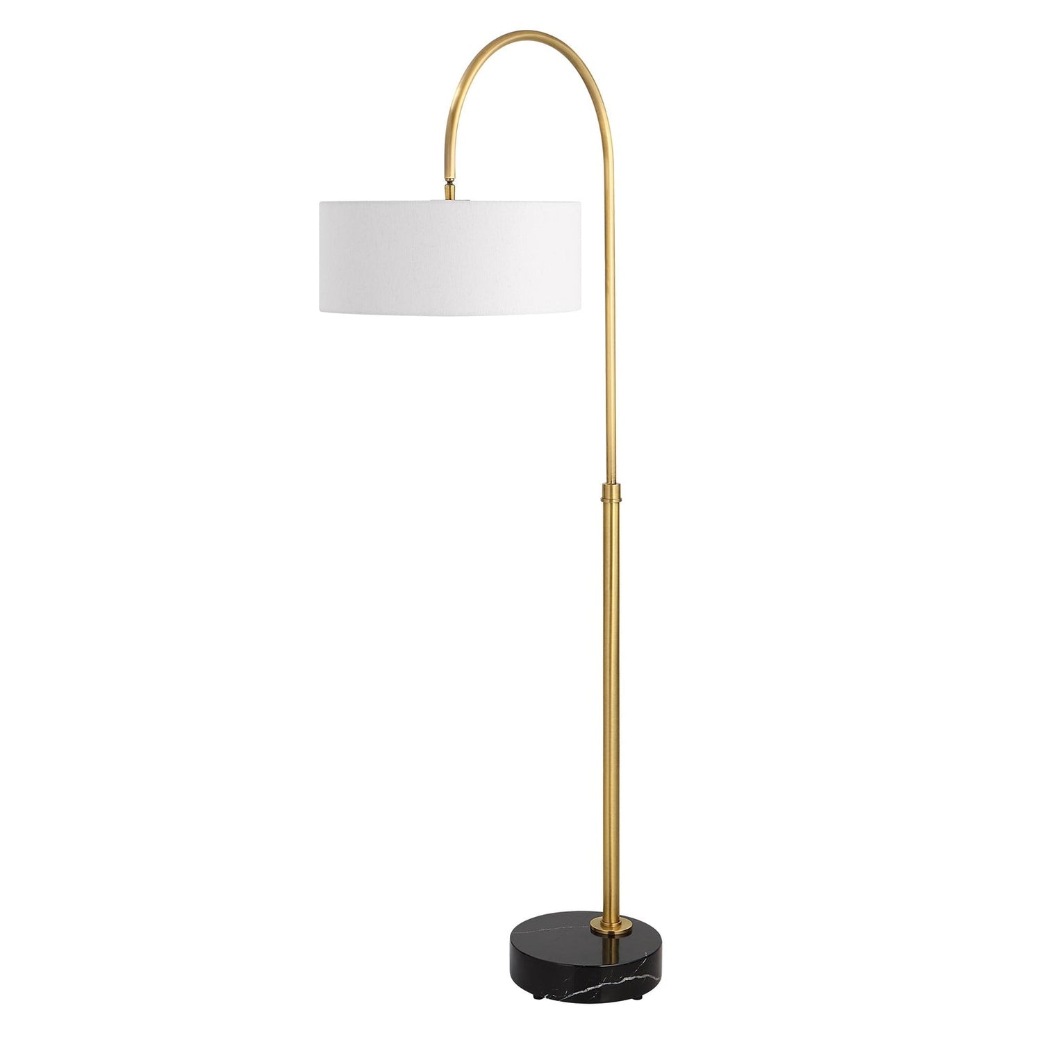 Uttermost Huxford Brass Arch Floor Lamp - Home Elegance USA