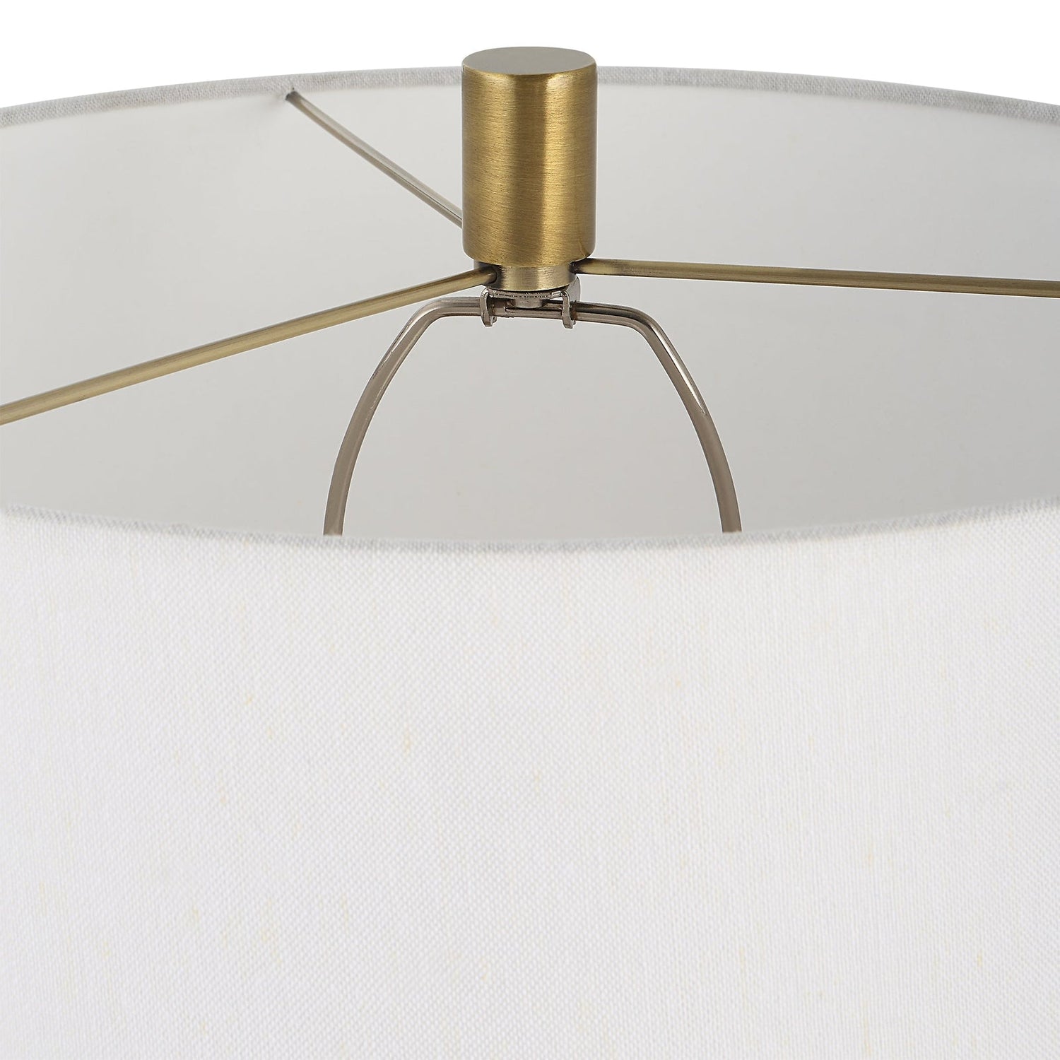 Adelia Ivory & Brass Table Lamp | Uttermost | Home Elegance USA
