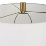 Adelia Ivory & Brass Table Lamp | Uttermost | Home Elegance USA