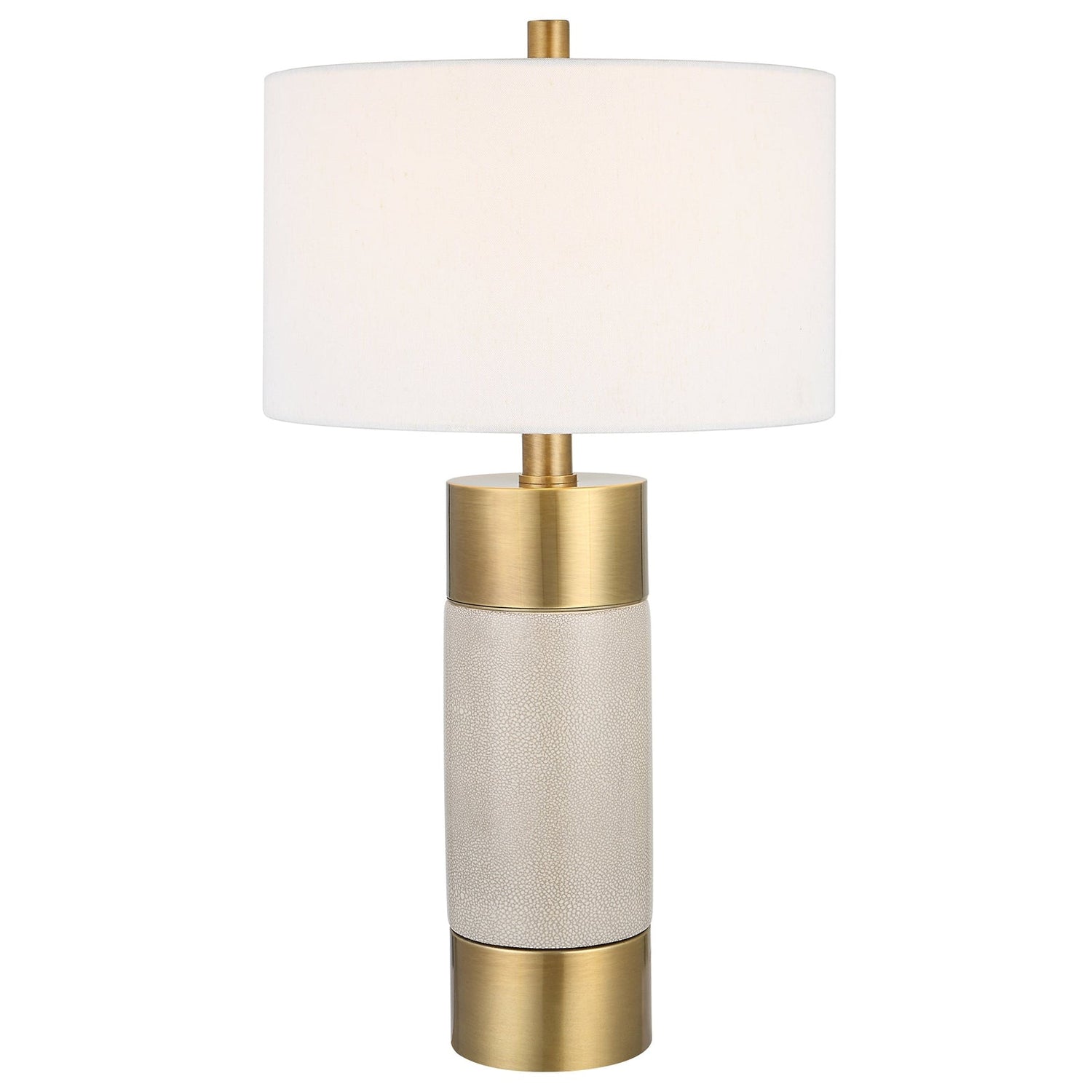 Adelia Ivory & Brass Table Lamp | Uttermost | Home Elegance USA