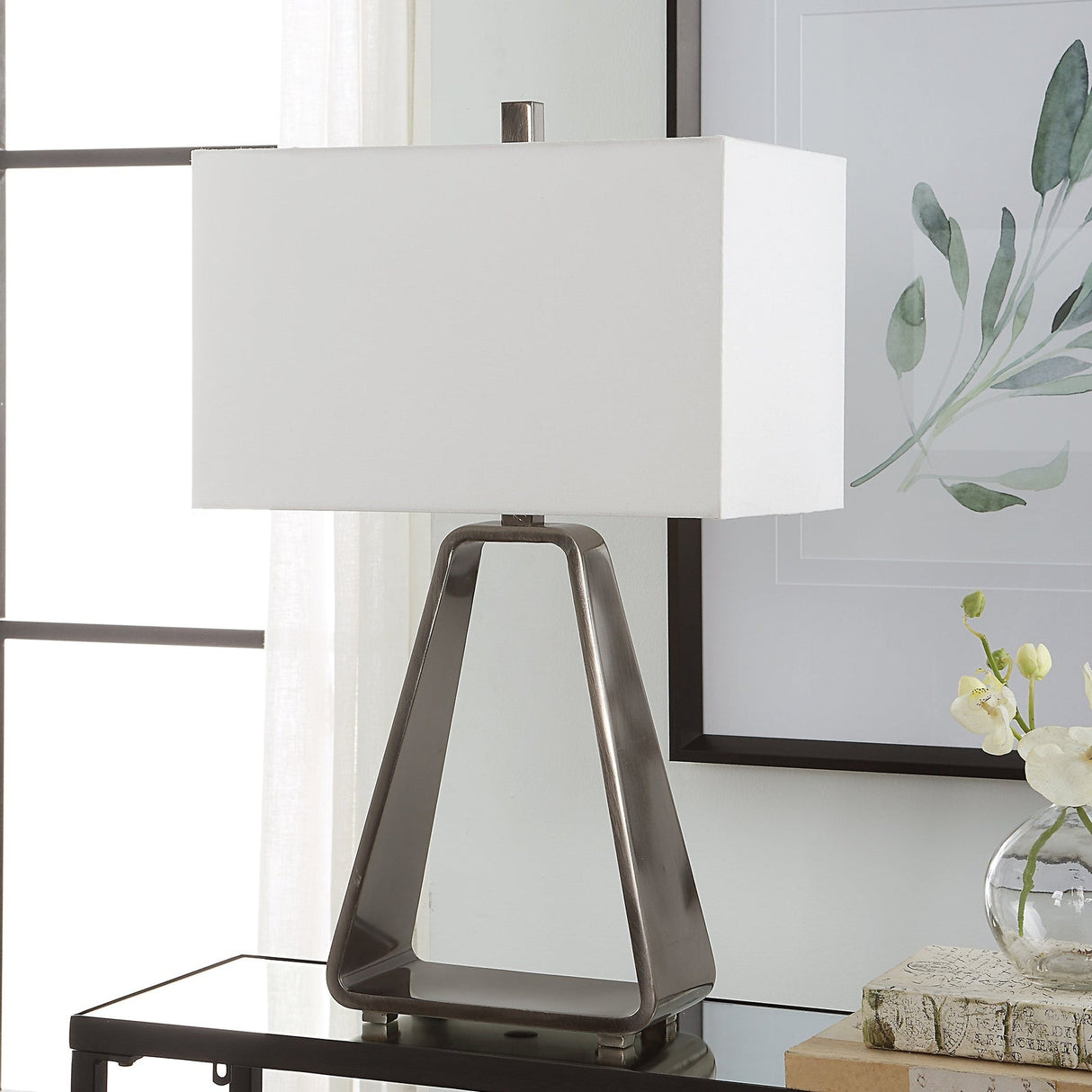 Uttermost Halo Modern Open Table Lamp - Home Elegance USA