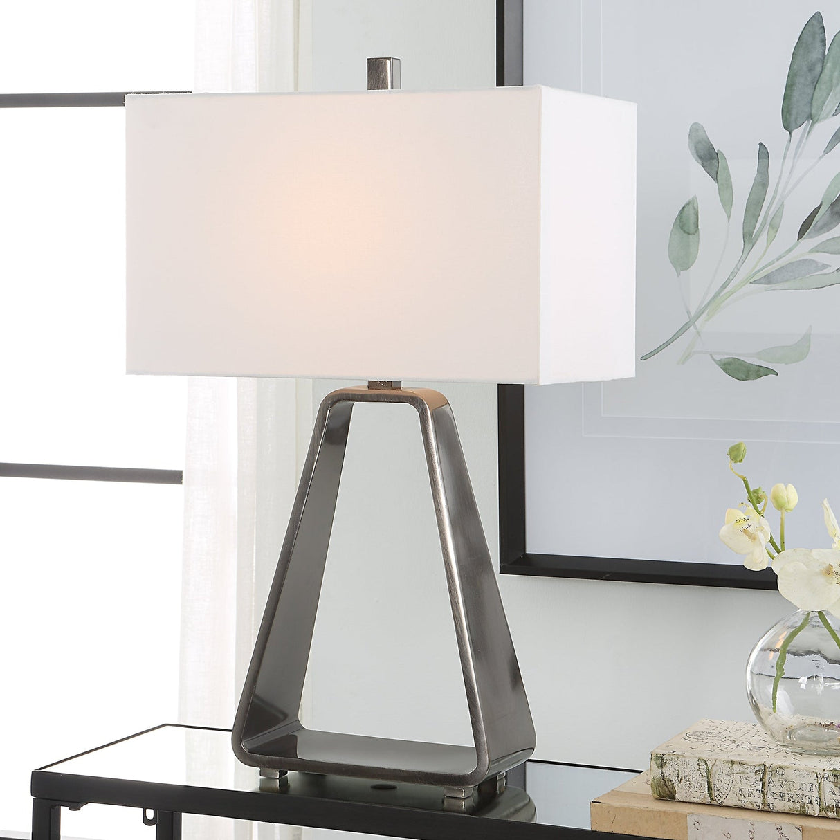 Uttermost Halo Modern Open Table Lamp - Home Elegance USA