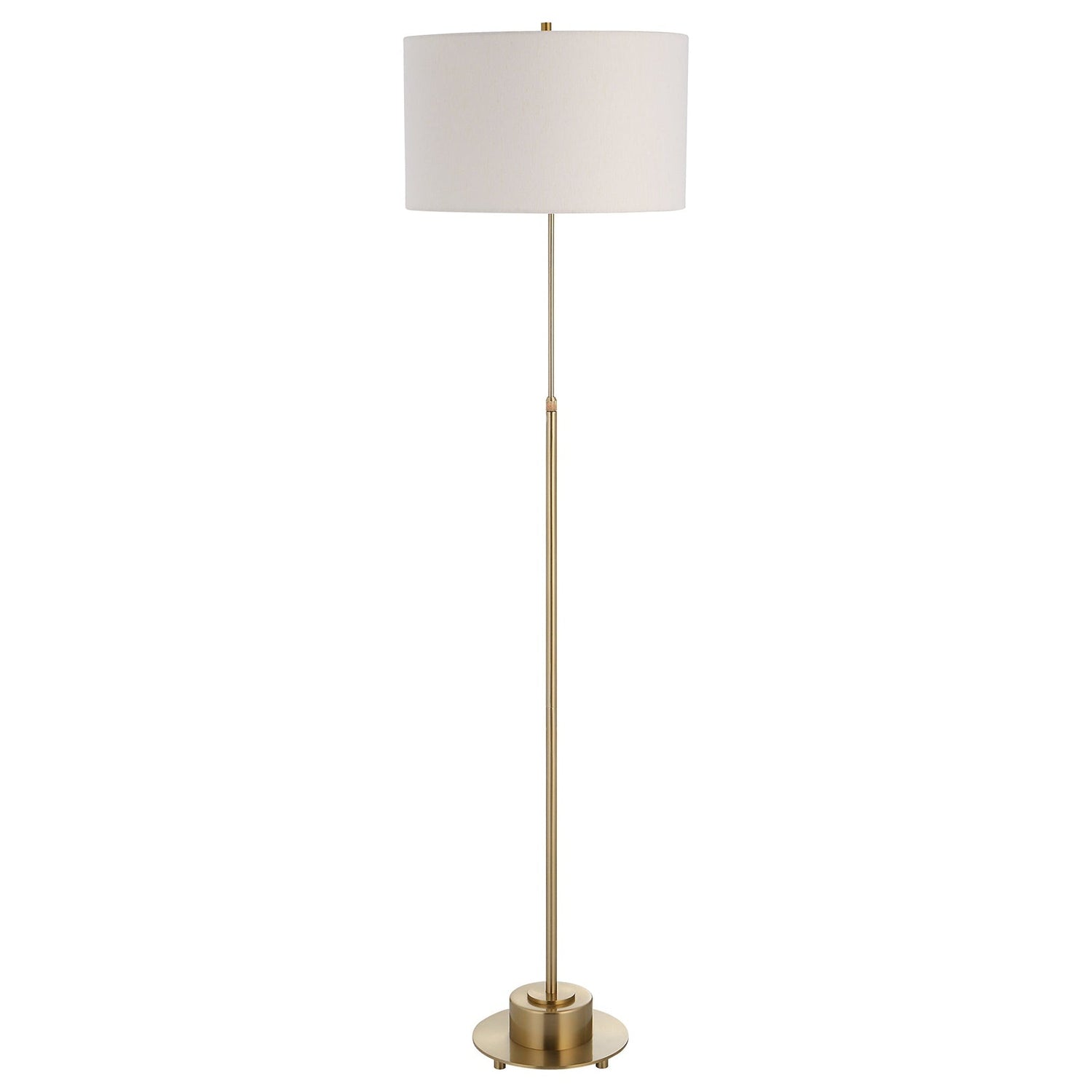 Uttermost Prominence Brass Floor Lamp - Home Elegance USA