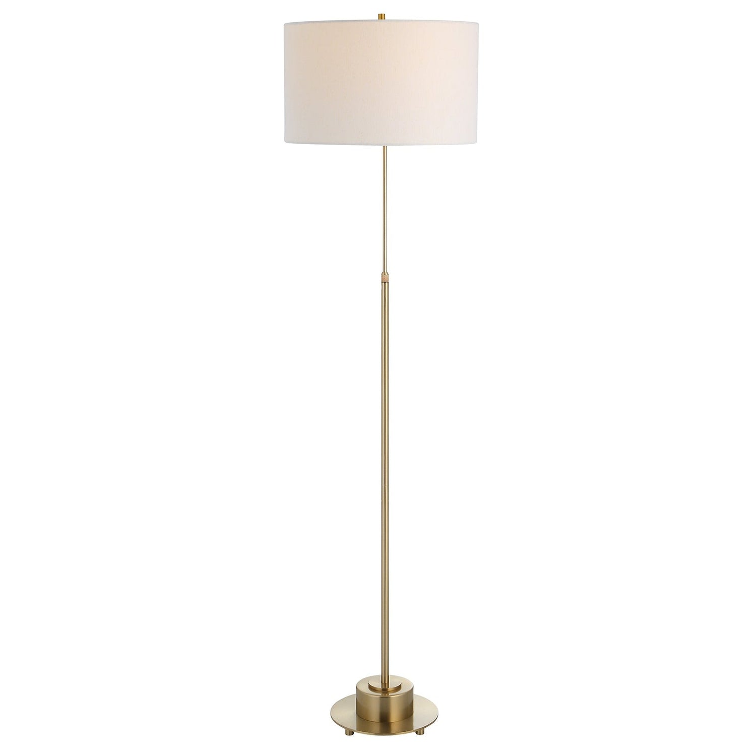 Uttermost Prominence Brass Floor Lamp - Home Elegance USA