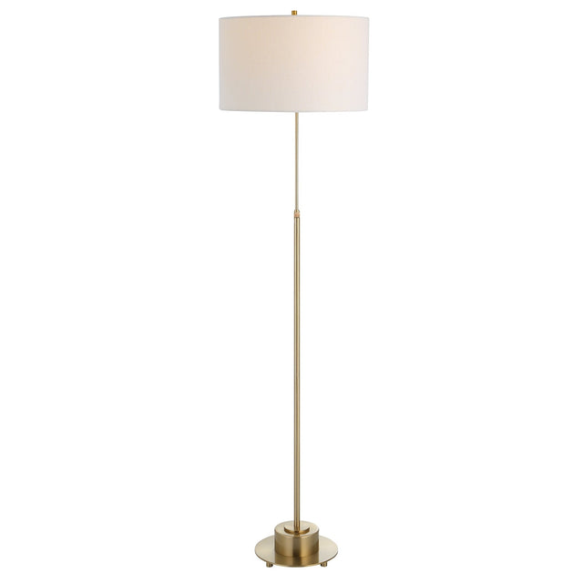 Uttermost Prominence Brass Floor Lamp - Home Elegance USA
