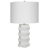 Ascent White Geometric Table Lamp | Uttermost | Home Elegance USA