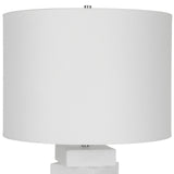 Ascent White Geometric Table Lamp | Uttermost | Home Elegance USA