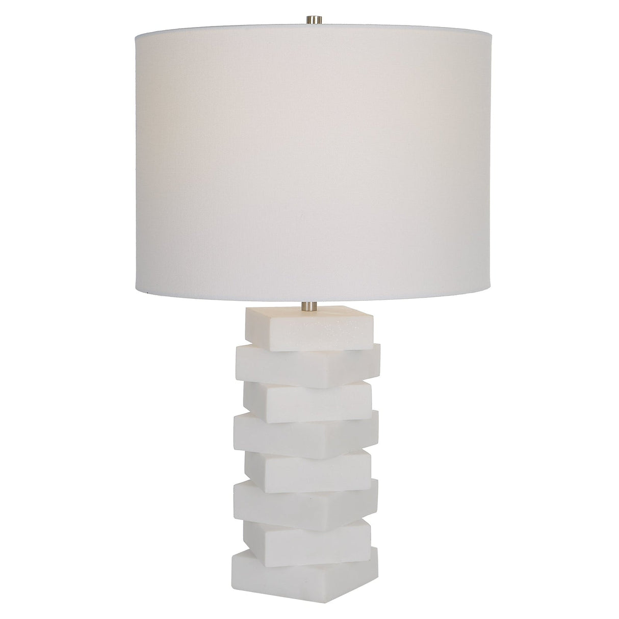 Ascent White Geometric Table Lamp | Uttermost | Home Elegance USA