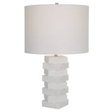 Ascent White Geometric Table Lamp | Uttermost | Home Elegance USA