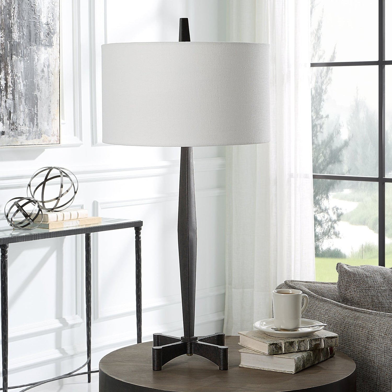 Counteract Rust Metal Table Lamp | Uttermost | Home Elegance USA