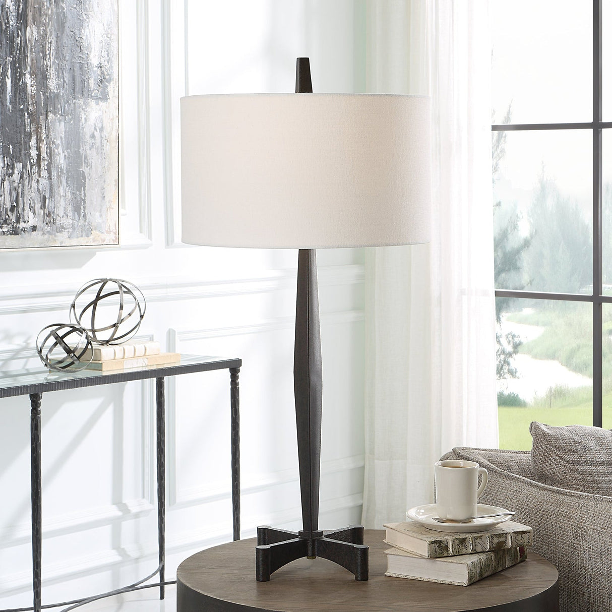 Counteract Rust Metal Table Lamp | Uttermost | Home Elegance USA