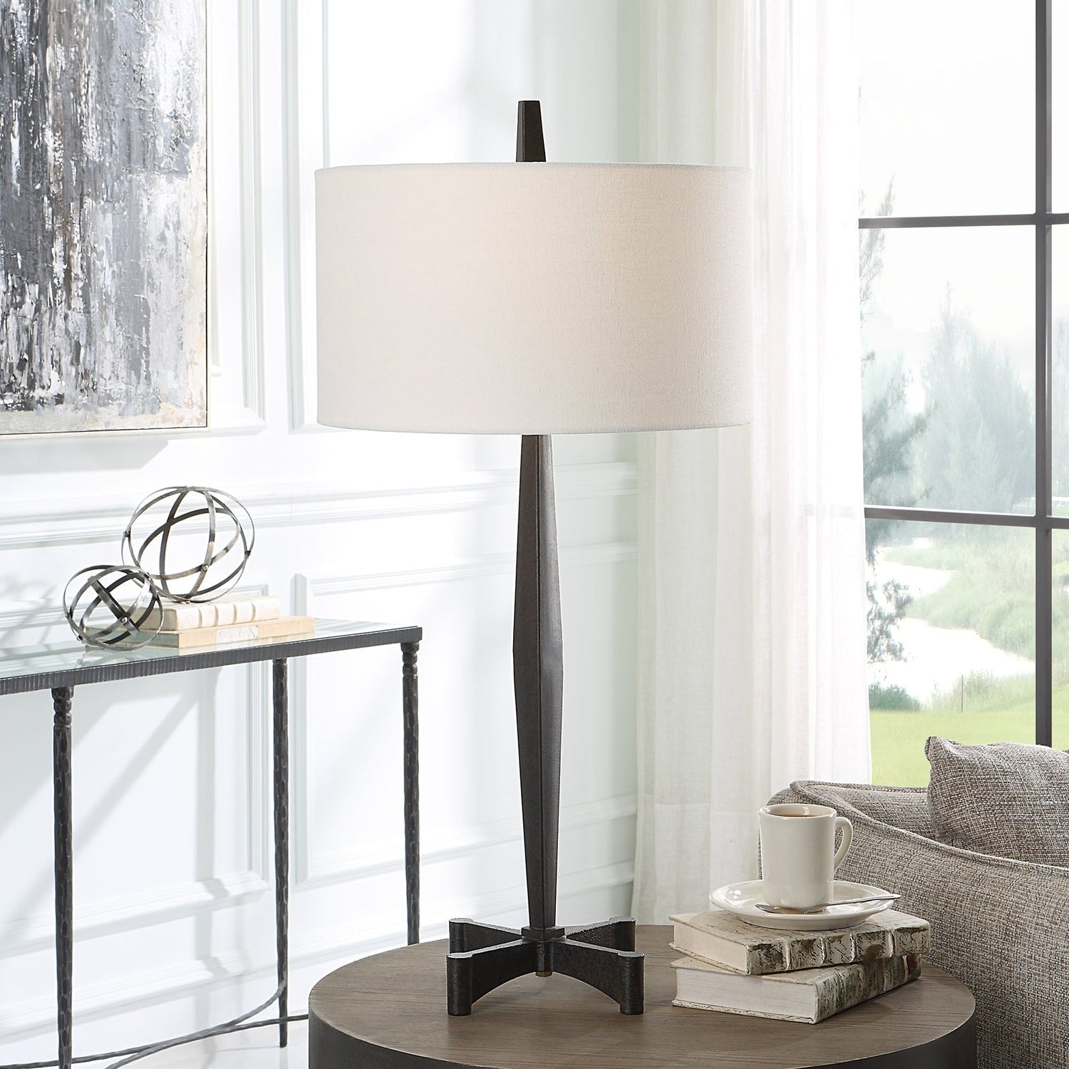 Counteract Rust Metal Table Lamp | Uttermost | Home Elegance USA