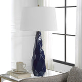 Uttermost Kavos Geometric Blue Table Lamp - Home Elegance USA
